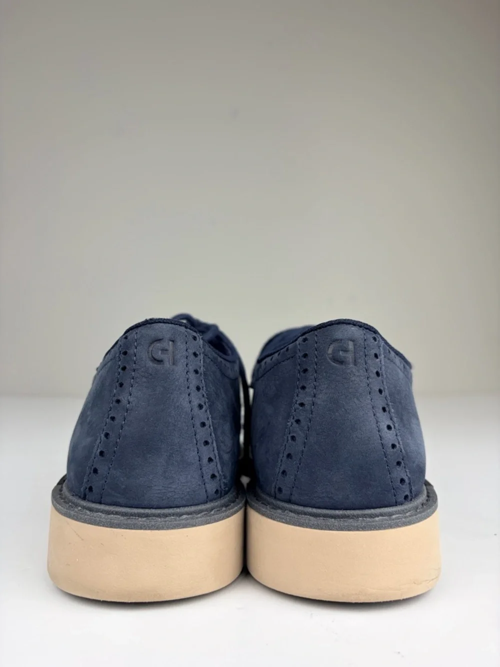 Cole Haan Go To‎ Wingtip Oxford Navy Suede Grand 360 Comfort Mens 10